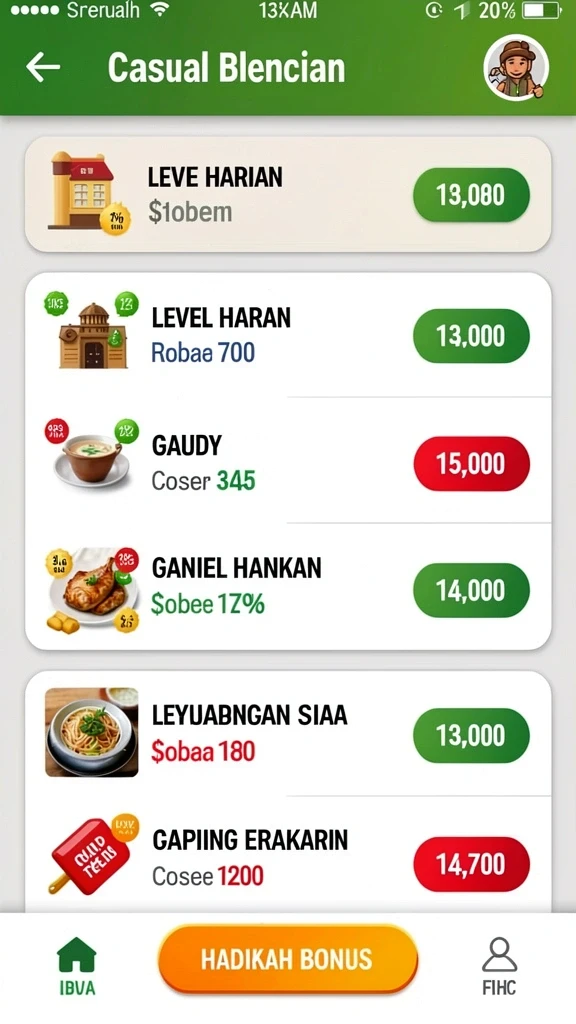 dewi11 - Menu permainan yang beragam dan penuh warna.