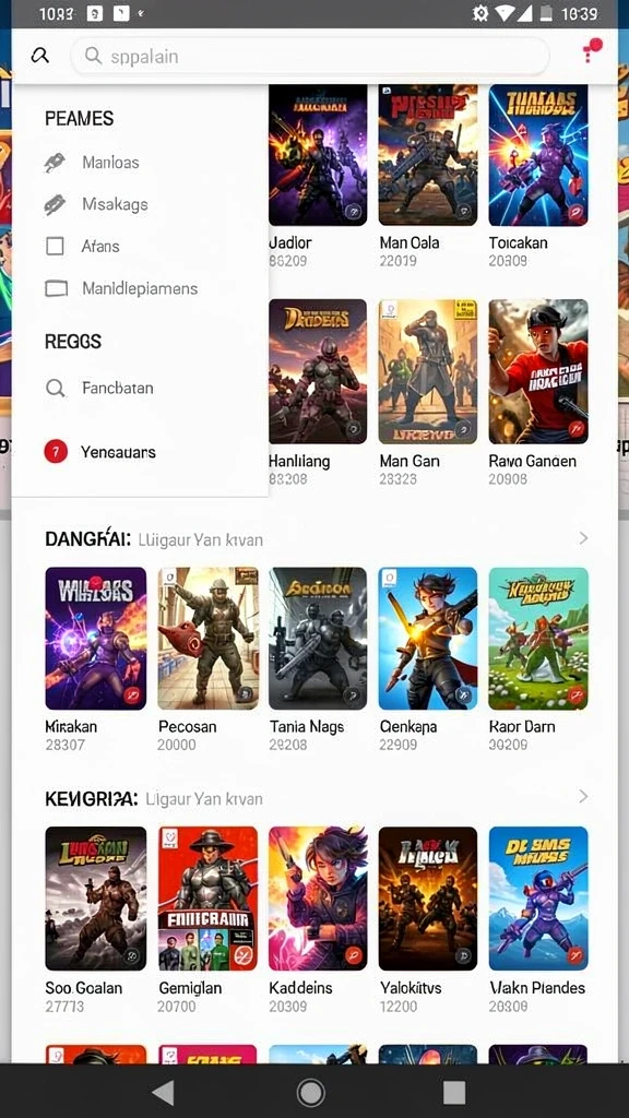 langit777 - Screenshot menunjukkan karakter utama yang sedang bertarung.