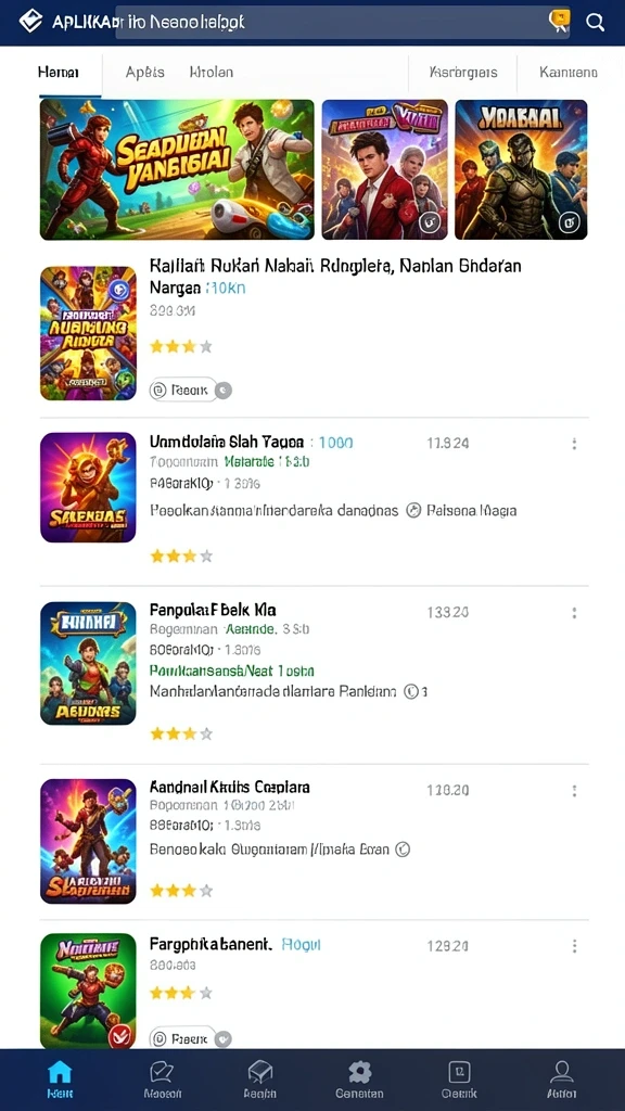 rp55 - Tampilan awal yang menarik dan mudah dinavigasi.